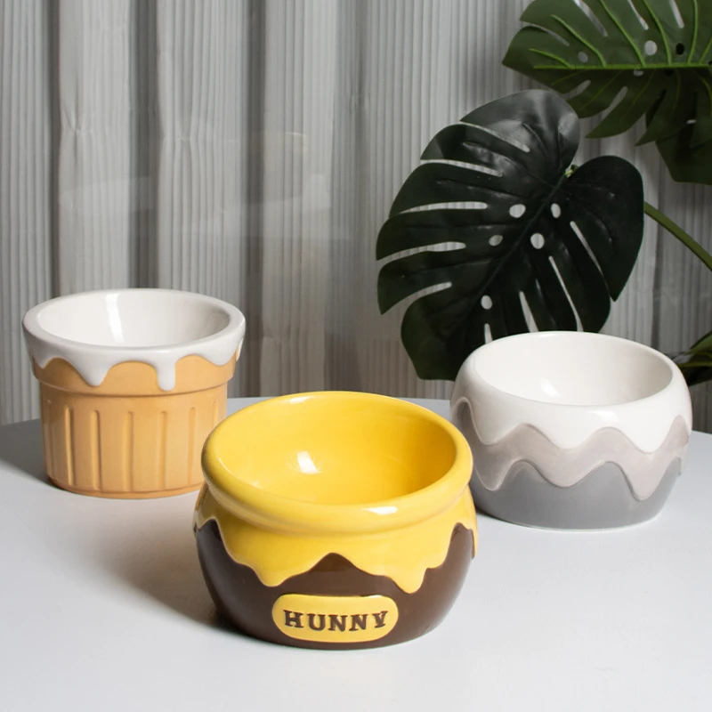 Ceramic Pet Bowl Honey Can Shaped Cat Food Bowl Cat Puppy Food Water Feeders Small Mudium Dog Drinking Bowls Pet Accessories
Ceramic Pet Bowl Honey Can Shaped Cat Food Bowl Cat Puppy Food Water Feeders Small Mudium Dog Drinking Bowls Pet Accessories