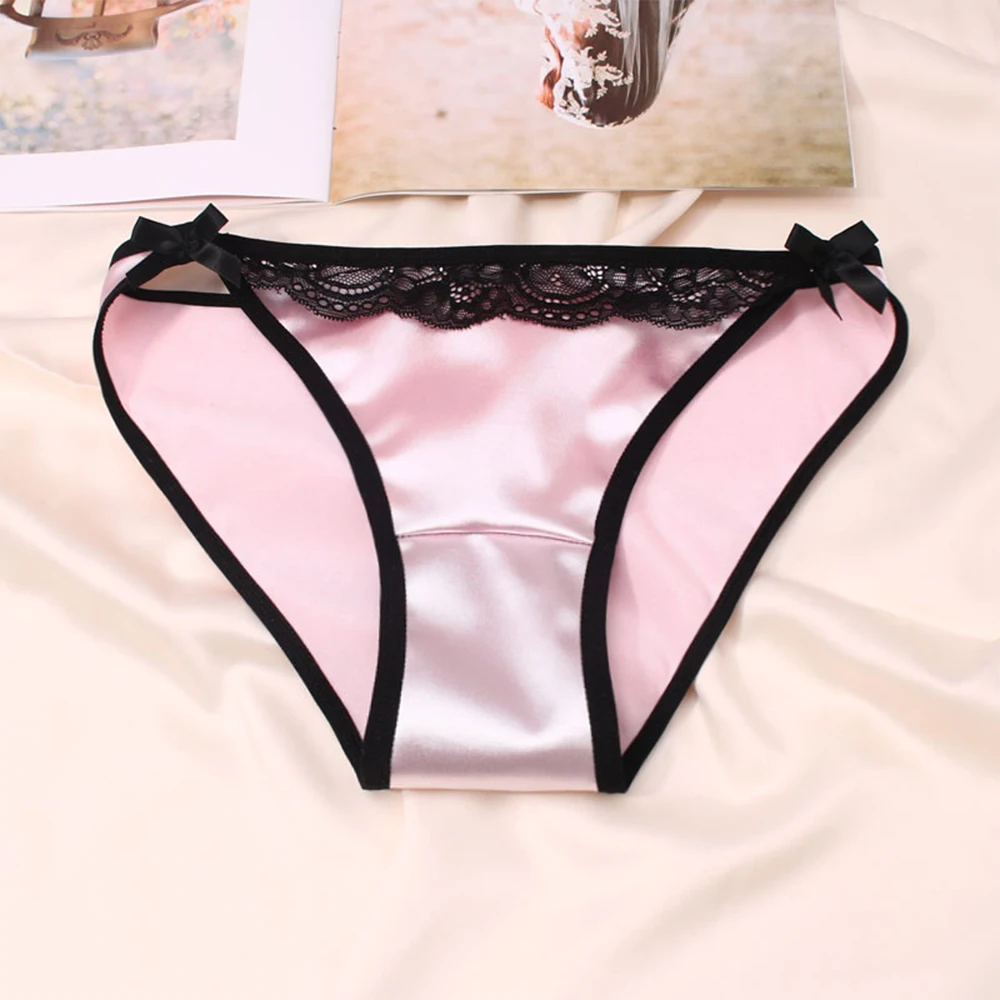 Womens Sexy Brief Imitation Stain Silk Briefs Soft Comfortable Panties Smooth Underwear Female Underpants Lady Lingerie Knickers
Womens Sexy Brief Imitation Stain Silk Briefs Soft Comfortable Panties Smooth Underwear Female Underpants Lady Lingerie Knickers