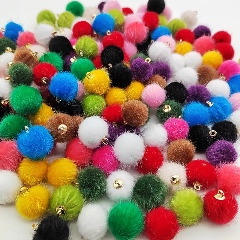 10PCS Cute Plush Fur Ball Charms Pendant Handmade DIY Fluffly Pom Pom 15mm Mini Imitation Water Mink Hair Earring Accessories
10PCS Cute Plush Fur Ball Charms Pendant Handmade DIY Fluffly Pom Pom 15mm Mini Imitation Water Mink Hair Earring Accessories
