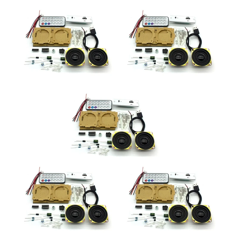 HTHL-5X DIY Electronic Kit Bluetooth Speaker Electronics DIY Soldering Project Kit Bluetooth Stereo Speaker Support U Disk
HTHL-5X DIY Electronic Kit Bluetooth Speaker Electronics DIY Soldering Project Kit Bluetooth Stereo Speaker Support U Disk