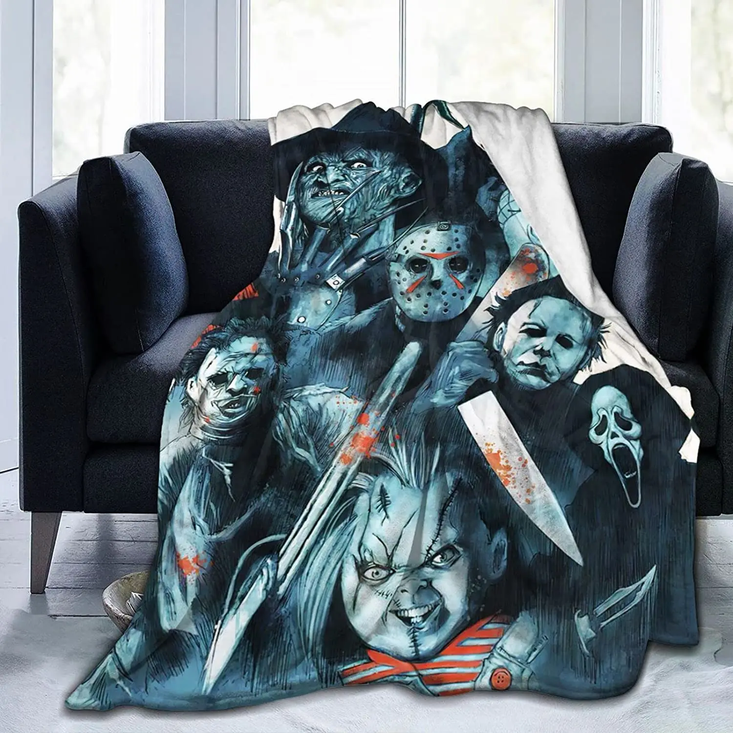 Horror Blanket Halloween Horror Gift Bed Throws Soft Plush Sofa Bed All Season Comfortable Lightweight Soft Luxury Bed Blankets
Horror Blanket Halloween Horror Gift Bed Throws Soft Plush Sofa Bed All Season Comfortable Lightweight Soft Luxury Bed Blankets