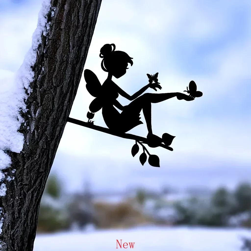 Promotion Cute Butterfly Fairy on Branch Steel Silhouette Metal Wall Tree Art Home Garden Yard Patio Outdoor Statue Stake Decor
Promotion Cute Butterfly Fairy on Branch Steel Silhouette Metal Wall Tree Art Home Garden Yard Patio Outdoor Statue Stake Decor
