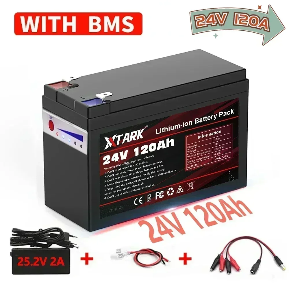 New 18650 3S6P 24V 120Ah Lithium Battery Pack,Built-in 30A BMS,For Solar Energy Electric Vehicle Li-ion Battery+12.6V Charger
New 18650 3S6P 24V 120Ah Lithium Battery Pack,Built-in 30A BMS,For Solar Energy Electric Vehicle Li-ion Battery+12.6V Charger