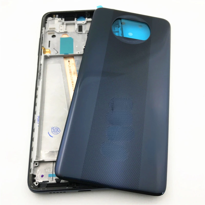 

Полный корпус для Xiaomi Poco X3 NFC M2007J20CG средняя рамка пластина Корпус Корпуса с боковым ключом + крышка аккумулятора