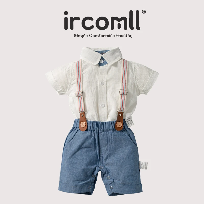 Ircomll Newborn Boy Formal Clothes Set Infant Boy Gentleman Birthday Christening Suit Outfit Tops+Suspender Shorts Clothing 2PCS
Ircomll Newborn Boy Formal Clothes Set Infant Boy Gentleman Birthday Christening Suit Outfit Tops+Suspender Shorts Clothing 2PCS
