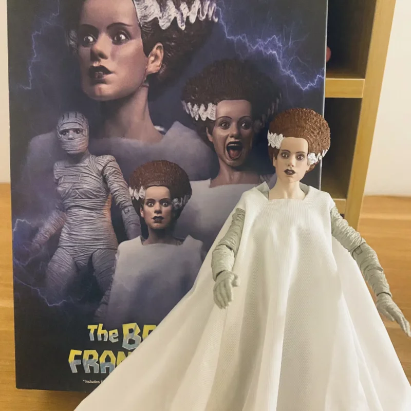 

Neca Global Monster Bride Of Frankenstein Colorful 7-inch Movable Doll Model Handmade Birthday Gift Collectible Gk Statue