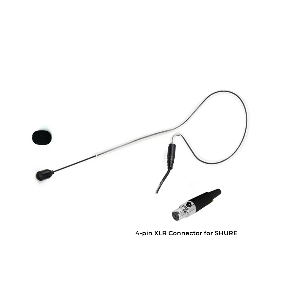 Headset Microphone Single Earhook Cardioid Mic 4-pin XLR Connector For SHURE Wireless 3.5MM For Sennheiser Wireless
Headset Microphone Single Earhook Cardioid Mic 4-pin XLR Connector For SHURE Wireless 3.5MM For Sennheiser Wireless