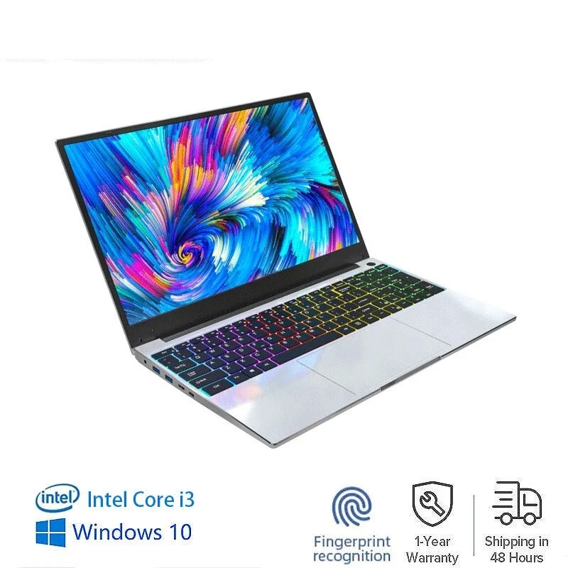 

New Intel Core i3 15.6 Inch 1920X1080 Laptop Windows 10 12/8GB RAM 256/512GB SSD Business Office Online Class Notebook