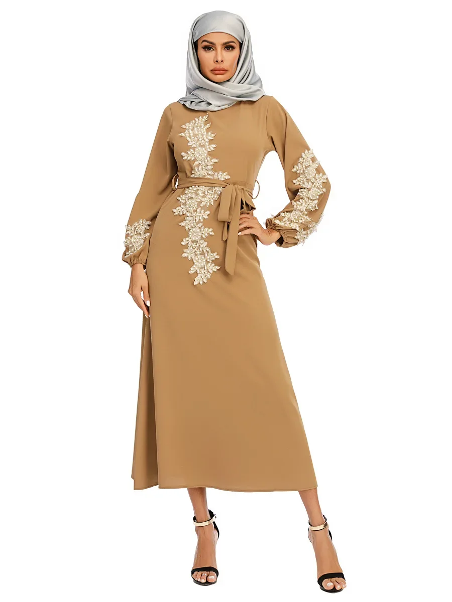 Autumn New 2 Pcs Muslim Sets Embroidery Abaya Dubai Turkey Muslim Dress+ Scarf Kaftan Islamic Dress Women Robe Suit 11 S939cbcdea45d472fab217e3985a8306eH
