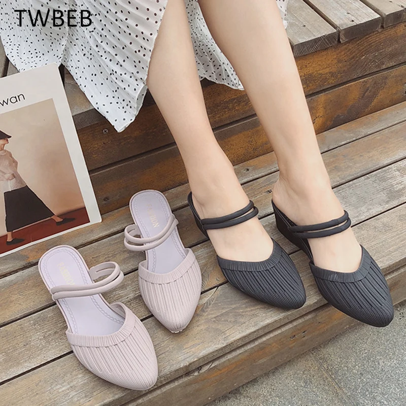 Lady's Sandals Pointy Toe Wedges Shoes Summer Women's Slippers Slides Plastic Soft Bottoms Wide Feet Footwear Rome Style
Lady's Sandals Pointy Toe Wedges Shoes Summer Women's Slippers Slides Plastic Soft Bottoms Wide Feet Footwear Rome Style