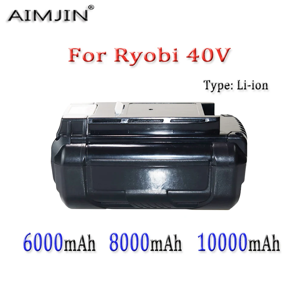 

40V 6000/8000/10000mAh Rechargeable Lithium-ion Battery Suitable For Replacing Ryobi Power Tools OP4040 OP4050A OP40201 OP4026 R