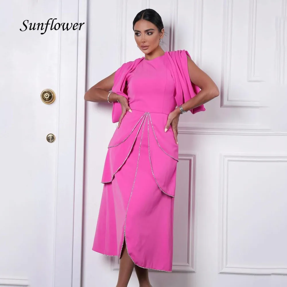 Sunflower Hot Pink O-Neck Mermaid Evening Gowns Women's Short Sleeve Party Prom Dress فساتين السهرةAnkle-Length Formal Occasion
Sunflower Hot Pink O-Neck Mermaid Evening Gowns Women's Short Sleeve Party Prom Dress فساتين السهرةAnkle-Length Formal Occasion
