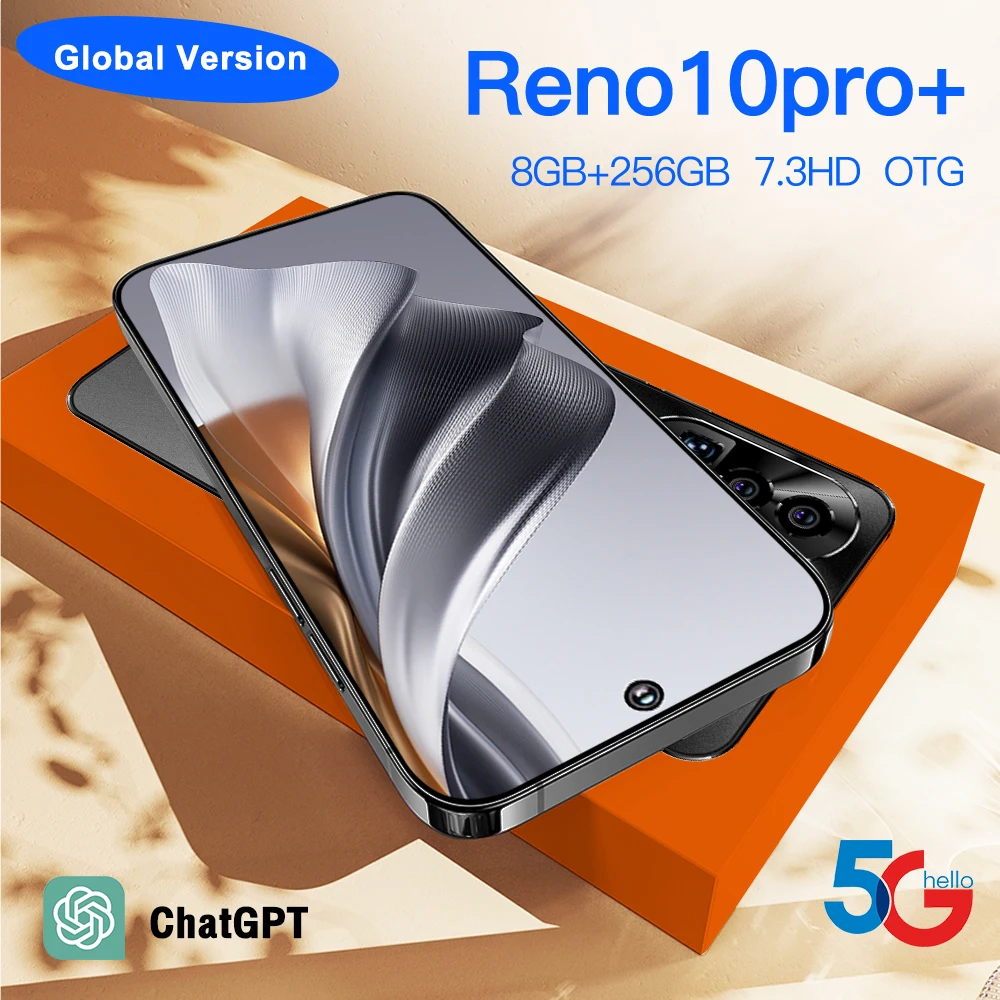 

Смартфон VER Reno10 Pro, 10 ядер, 8 + 256 ГБ, 7,3 дюйма, Android 13, 8000 мАч
