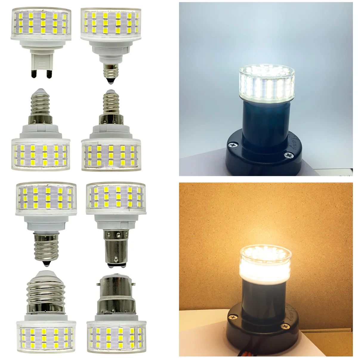 

10W Mini G9 E27 E14 E12 E11 E17 BA15D B22 LED Mushroom-Shaped Light Bulbs No Flicker AC 85-265V Energy Saving Lamps