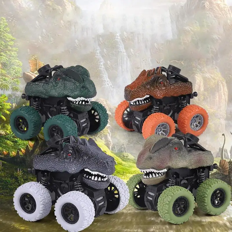 

Dinosaur Toys Cars Truck Friction Powered Dinosaur Truck For Kids Mini Inertia Car Toy For Children Boys Girls Gift