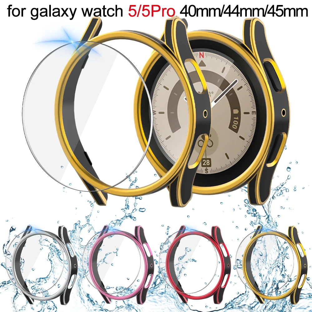 Tempered Glass+Cover for Samsung Galaxy Watch 5 Pro 45mm Watch 5 40mm 44mm Waterproof PC Galaxy Watch 5/5Pro Screen Protector
Tempered Glass+Cover for Samsung Galaxy Watch 5 Pro 45mm Watch 5 40mm 44mm Waterproof PC Galaxy Watch 5/5Pro Screen Protector