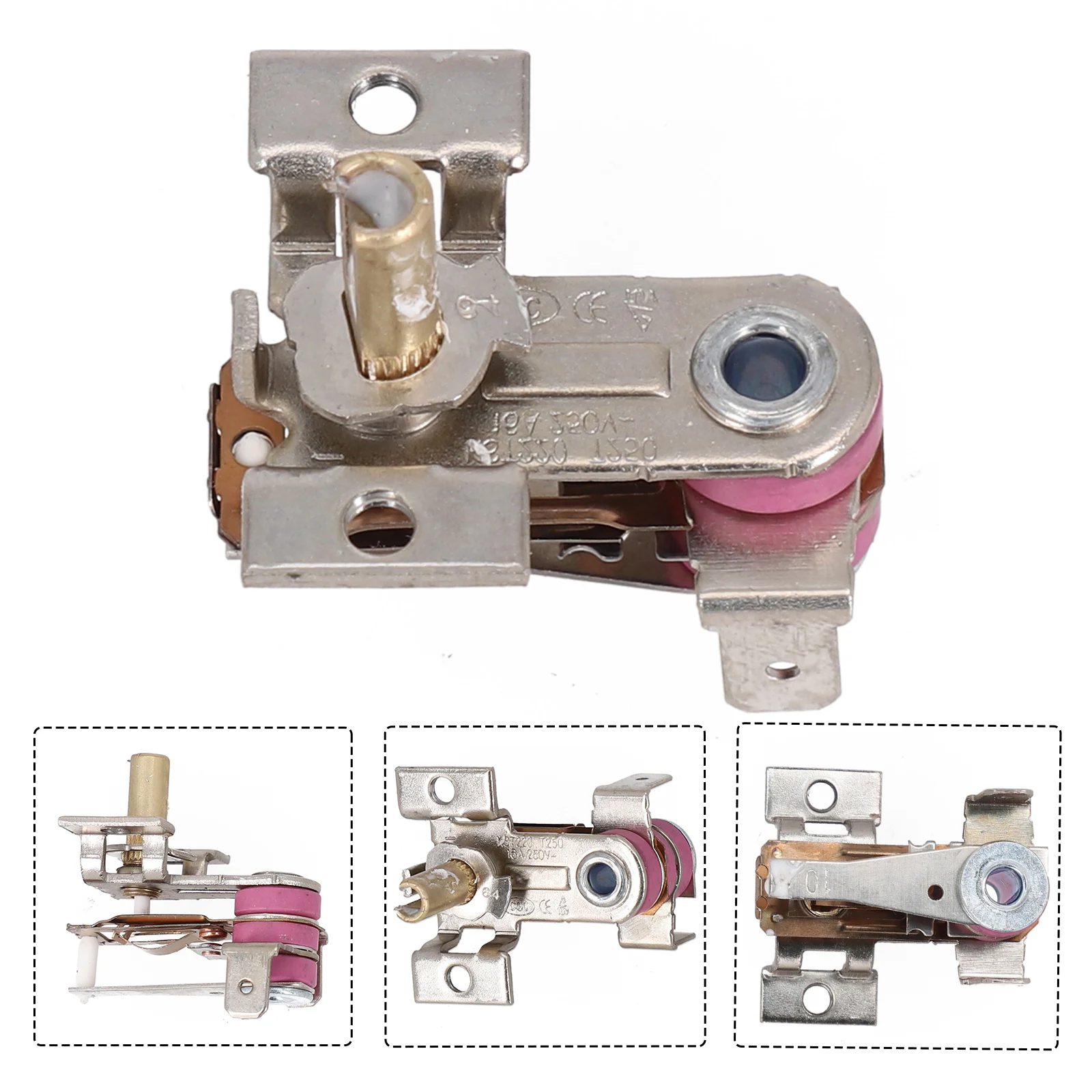 250V,16A Adjustable Temperature Switch Bimetallic Heating Thermostat KST-168 For Electric Heaters Electric Irons Rice Cookers
250V,16A Adjustable Temperature Switch Bimetallic Heating Thermostat KST-168 For Electric Heaters Electric Irons Rice Cookers