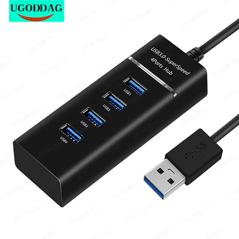 

USB-концентратор с портом USB Type-C 3,1, 4 порта для MacBook Air Pro, аксессуары для компьютеров, ПК и ноутбуков, концентратор Usb 3 3,0 2,0, OTG-адаптер, разветвитель