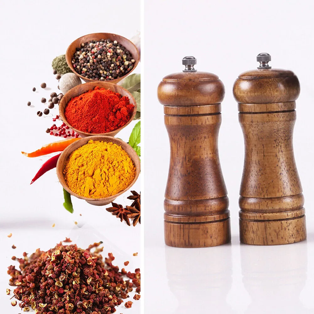 5/8/10 Inch Wooden Manual Salt And Pepper Grinder Solid Wood Spice Pepper Mill Adjustable Coarseness Spice Grinder Kitchen Tools
5/8/10 Inch Wooden Manual Salt And Pepper Grinder Solid Wood Spice Pepper Mill Adjustable Coarseness Spice Grinder Kitchen Tools