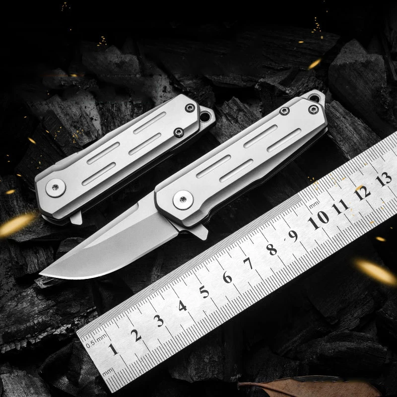 D2 Steel Mini Folding Knife Key Chain Pendant Portable Outdoor Knife High Hardness Sharp Fruit Knife Self-defense Tools
D2 Steel Mini Folding Knife Key Chain Pendant Portable Outdoor Knife High Hardness Sharp Fruit Knife Self-defense Tools