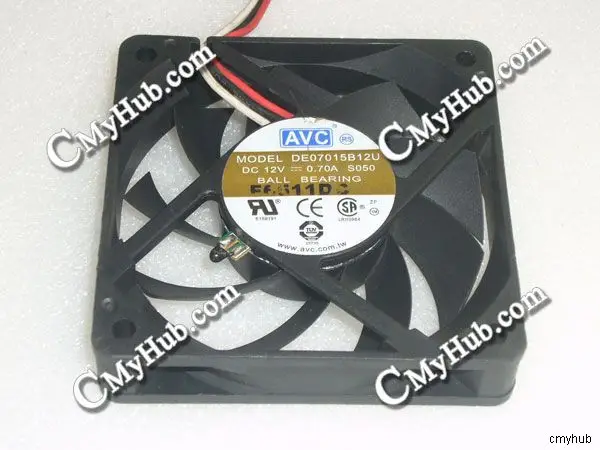 Для AVC DE07015B12U S050 DC12V 0.70A 7015 7 см 70 мм 70x70x15 мм 3-контактный охлаждающий вентилятор DE07015B12U
Для AVC DE07015B12U S050 DC12V 0.70A 7015 7 см 70 мм 70x70x15 мм 3-контактный охлаждающий вентилятор DE07015B12U