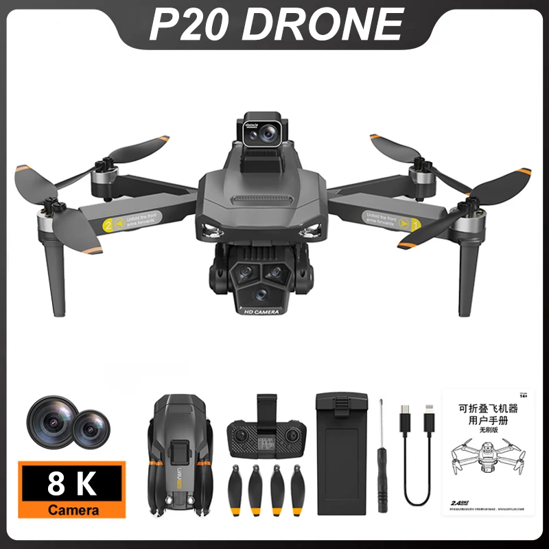 P20 Дрон 8K профессиональные HD дроны широкоугольный оптический поток локализация складной Квадрокоптер 360 ° обход препятствий Дрон игрушки
P20 Дрон 8K профессиональные HD дроны широкоугольный оптический поток локализация складной Квадрокоптер 360 ° обход препятствий Дрон игрушки