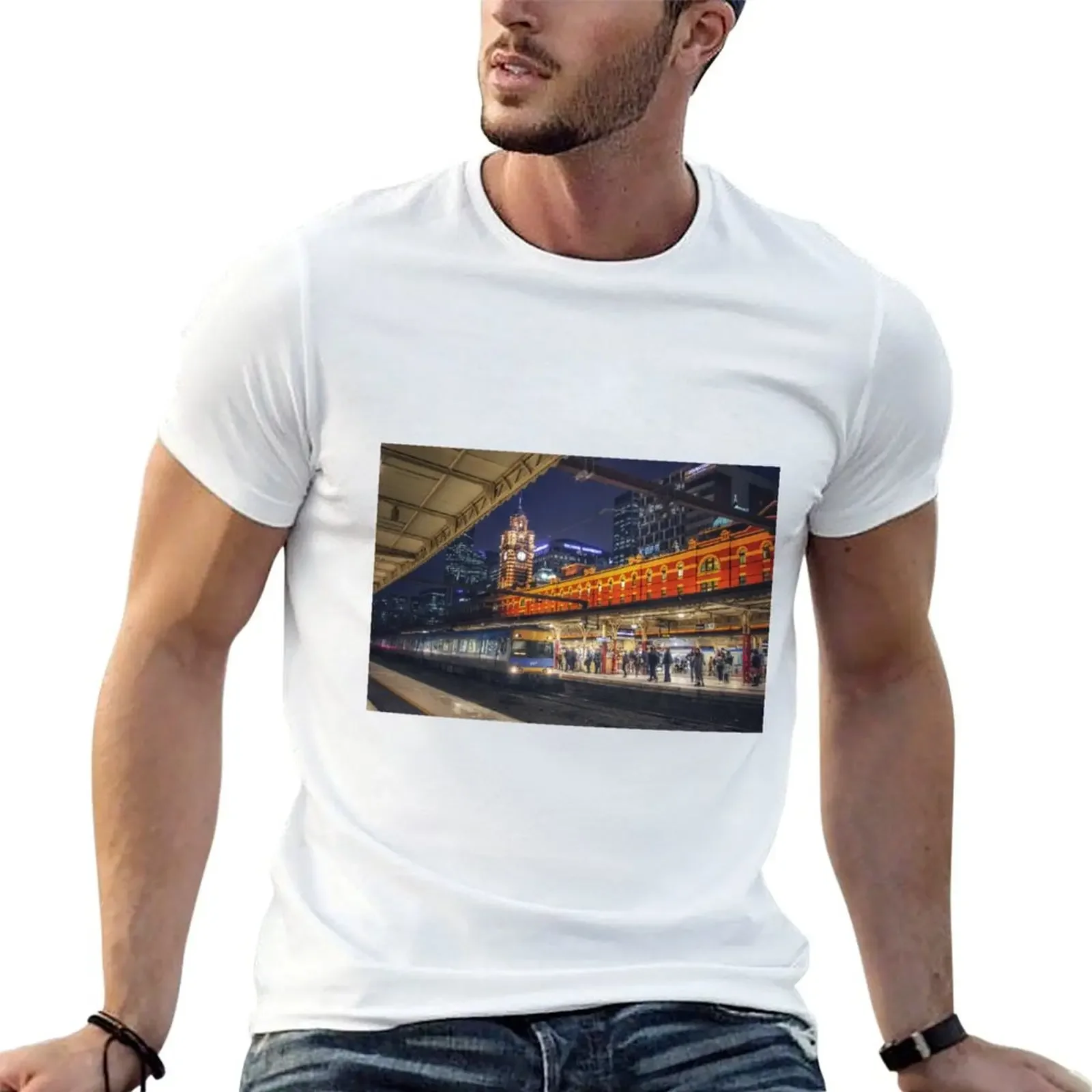 Flinders Street Station at night T-shirt customizeds plus sizes slim fit t shirts for men
Flinders Street Station at night T-shirt customizeds plus sizes slim fit t shirts for men