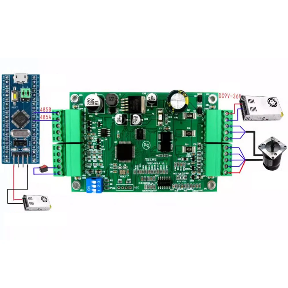 

DC9V-36V 8A Brushless Motor FOC Drive Board Control Board Torque Speed Position Three Closed Loop Control Drive Board