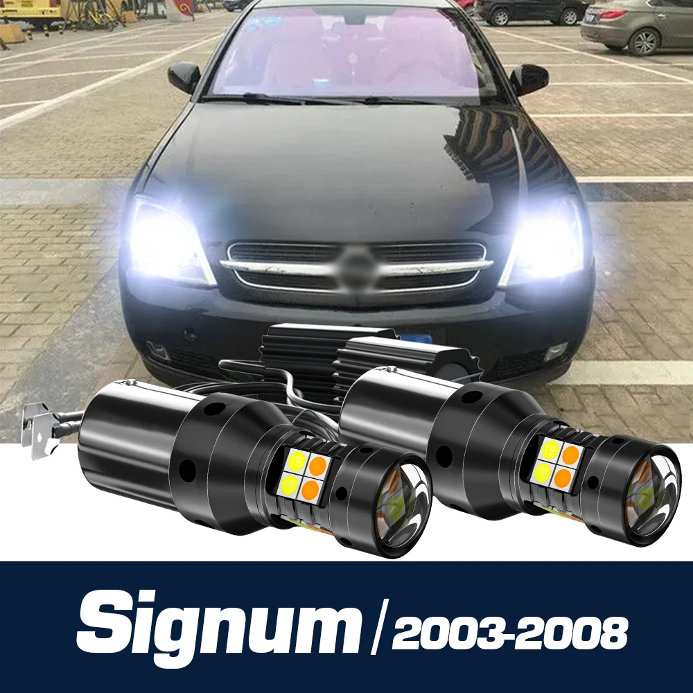 2pcs LED Dual Mode Turn Signal+Daytime Running Light Canbus Accessories DRL For Opel Signum 2003-2008 2004 2005 2006 2007
2pcs LED Dual Mode Turn Signal+Daytime Running Light Canbus Accessories DRL For Opel Signum 2003-2008 2004 2005 2006 2007