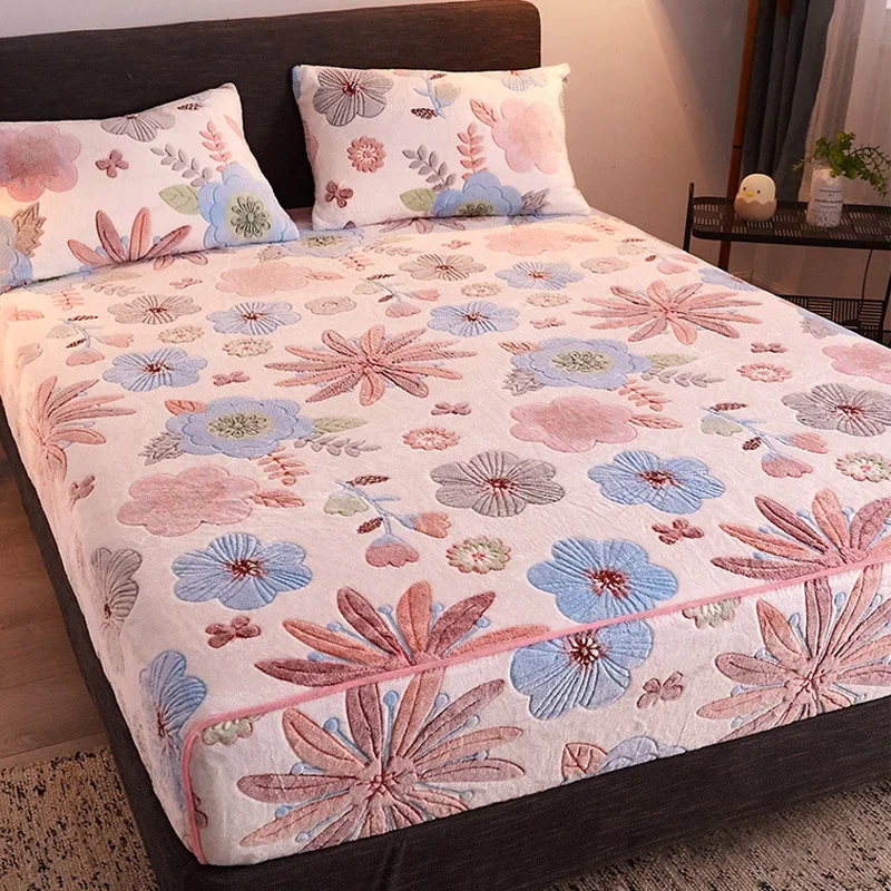 Latest Flannel Fleece Soft Bed Cover Winter Thicken Warm Double-sided Fleece Bed Protector Warming Mattress Spread Bed Fast
Latest Flannel Fleece Soft Bed Cover Winter Thicken Warm Double-sided Fleece Bed Protector Warming Mattress Spread Bed Fast