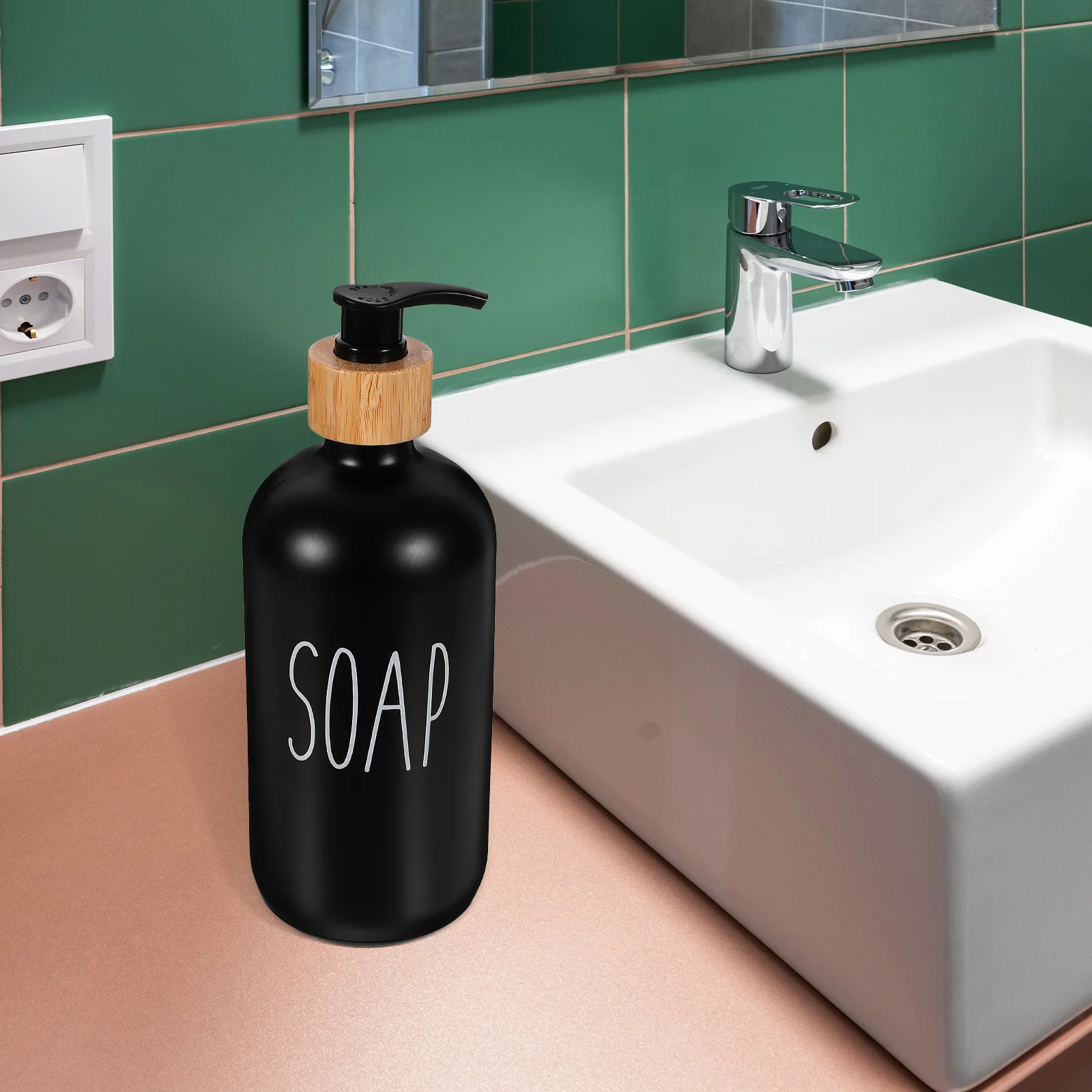 

Shampoo Bottle Bottled Handwashing Fluid Soap Lotion Dispenser Glass Bathroom Dispensers