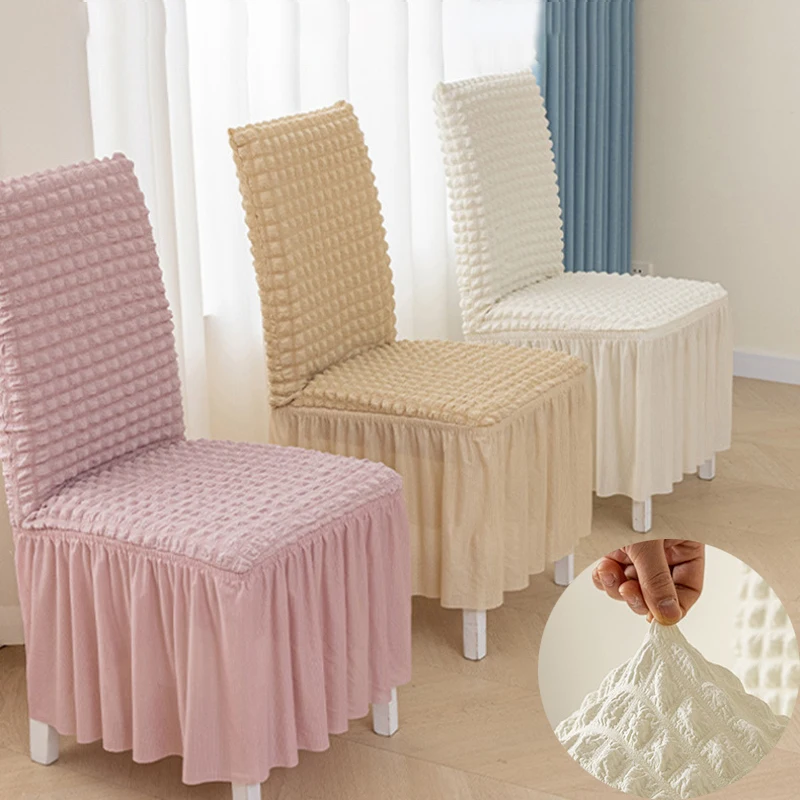 Chair Covers Stretch Full Cover Thickened Solid Bubble Seat Protector Universal Size Slipcovers for Dining Room Hotel Banquet
Chair Covers Stretch Full Cover Thickened Solid Bubble Seat Protector Universal Size Slipcovers for Dining Room Hotel Banquet