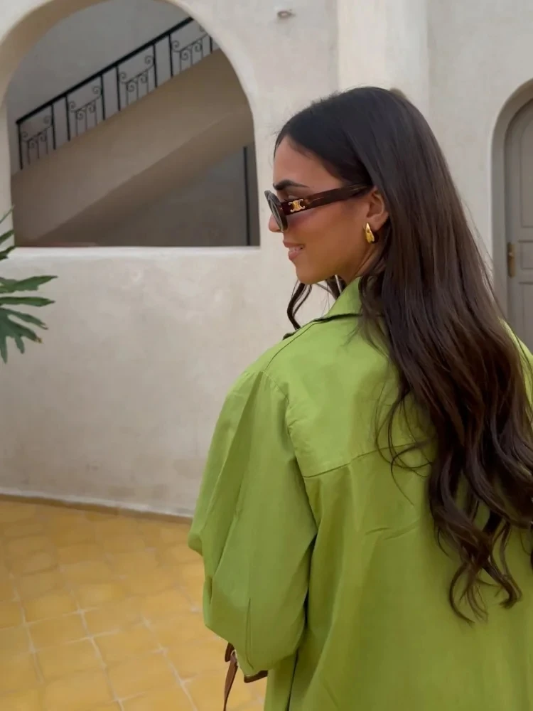 Women Fashion Cuff Embroidery Split Dress Elegant Green Long Sleeves Lapel Shirt Dress 2024 Causal Loose Lady High street
Women Fashion Cuff Embroidery Split Dress Elegant Green Long Sleeves Lapel Shirt Dress 2024 Causal Loose Lady High street