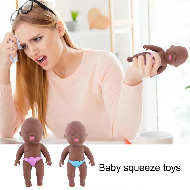 

Squeeze Toys for Kids Portable Cute Doll Prank Toy Soft Gadgets Toys Elastic Doll for Women Men for Walking Waiting Traveling