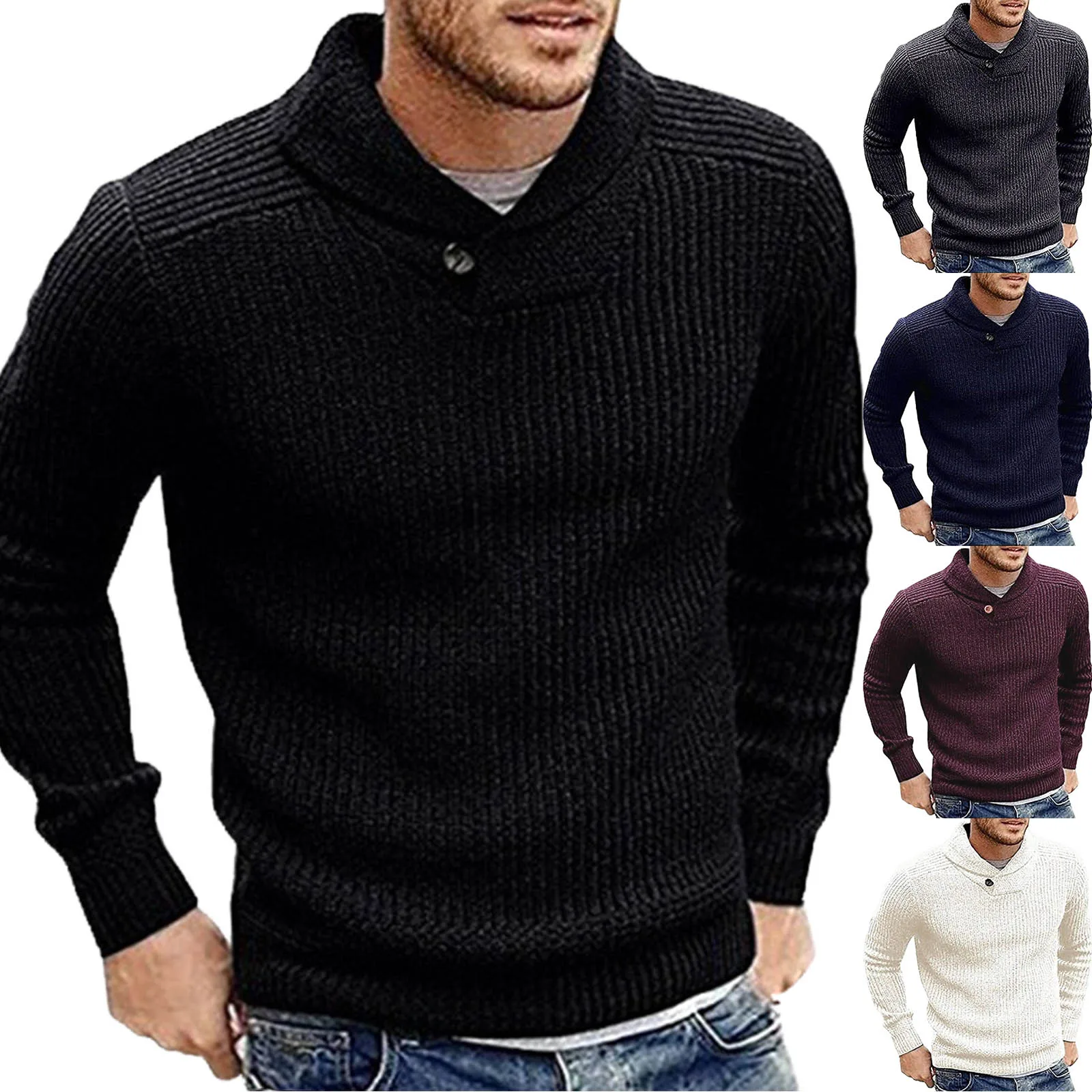 Harajuku Knitted Sweater Solid Color Sweaters Simple Pullovers Fashion Sweaters For Men Long Sleeve Dailywear Pull Homme 2023
Harajuku Knitted Sweater Solid Color Sweaters Simple Pullovers Fashion Sweaters For Men Long Sleeve Dailywear Pull Homme 2023