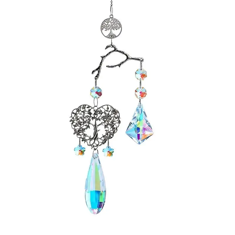 Crystal Sun Catcher Hangable Sun Catcher for WindowWind Chimes Light Catcher Rainbow Prism Shiny Crystal Pendant Tree of Life
Crystal Sun Catcher Hangable Sun Catcher for WindowWind Chimes Light Catcher Rainbow Prism Shiny Crystal Pendant Tree of Life