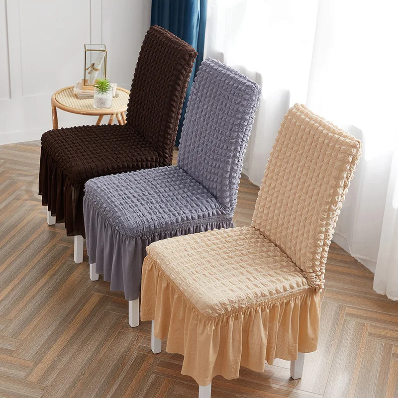 Seersucker Skirt Chair Cover Universal Dustproof Armless Seat Cover Protector for Dining Room Wedding Hotel
Seersucker Skirt Chair Cover Universal Dustproof Armless Seat Cover Protector for Dining Room Wedding Hotel