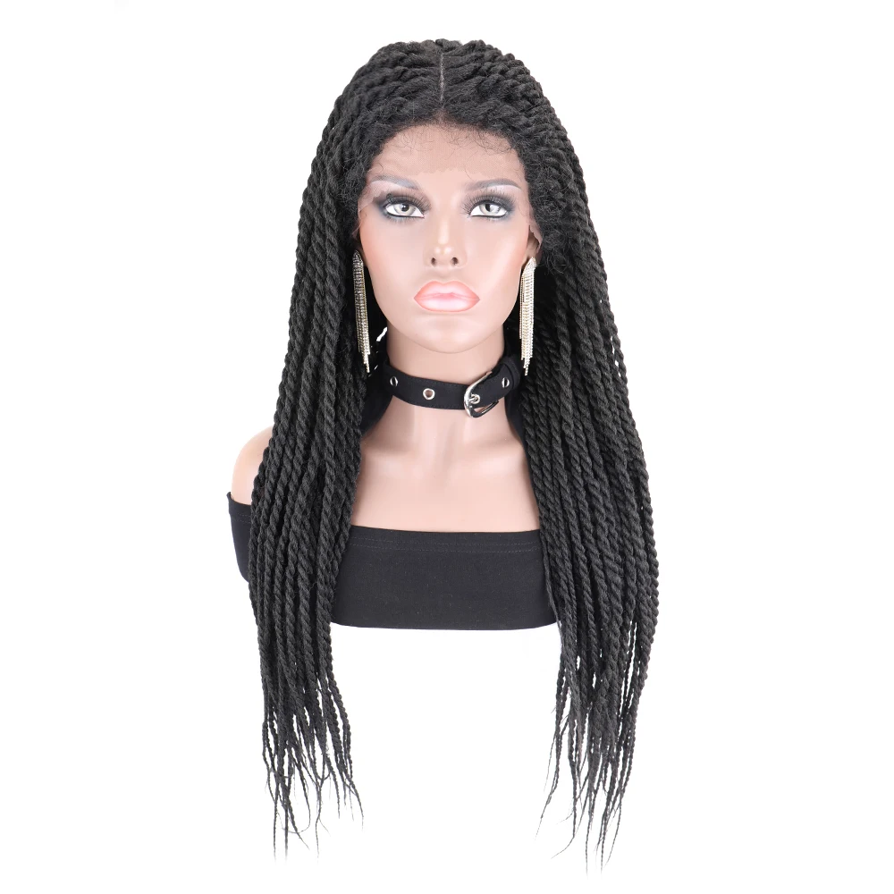 Synthetic Lace Braided Wigs for Black Women Crochet Braid 30 Inch Braiding Hair Knotless Box Cornrow Braids Wigs Baby Hair
Synthetic Lace Braided Wigs for Black Women Crochet Braid 30 Inch Braiding Hair Knotless Box Cornrow Braids Wigs Baby Hair