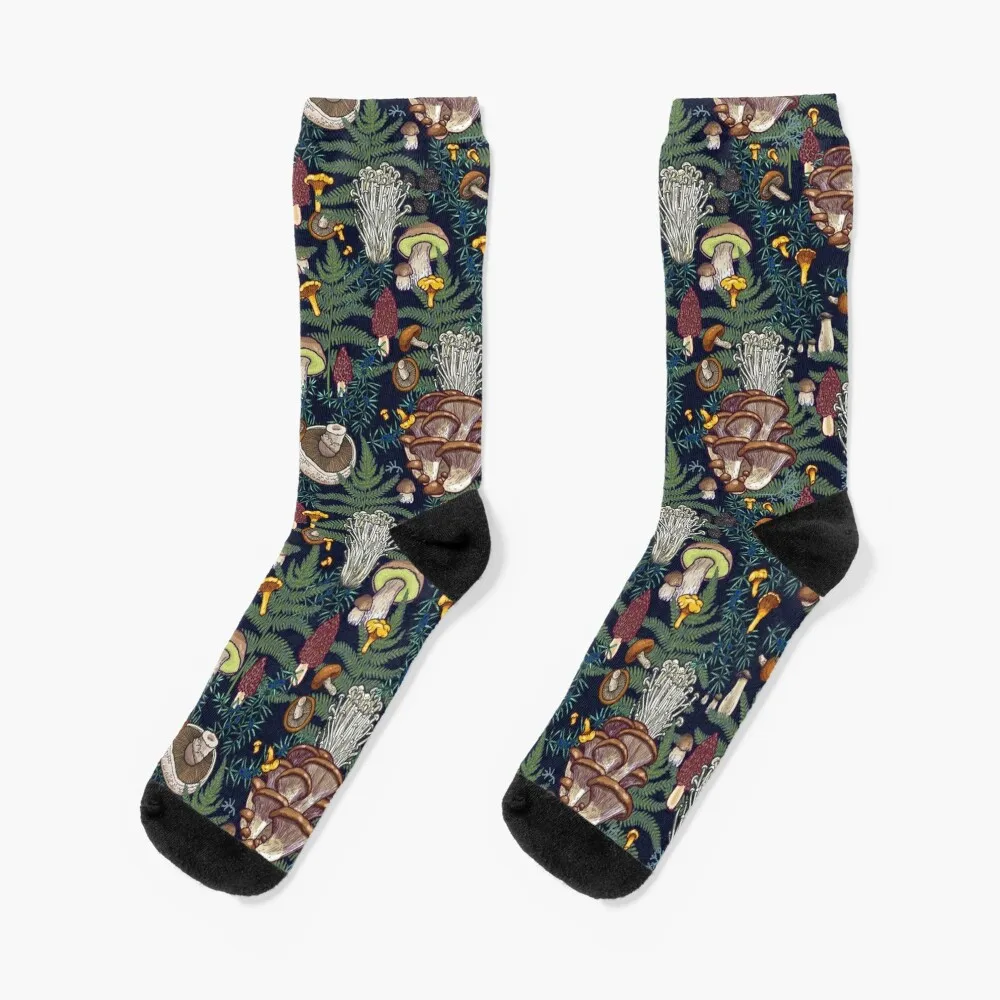 

Dark mushroom forest Socks compression stockings women retro Fun socks