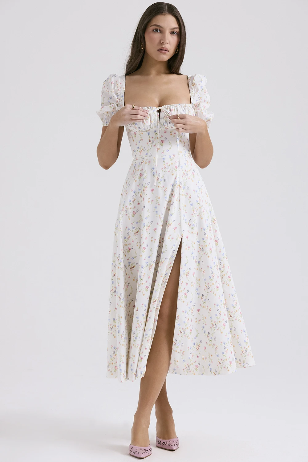 Summer Party Dress 2024 Fashion Puff Sleeves Long Dresses for Women Brithday Prom Gown Retro Floral Dress Woman Clothes 
Summer Party Dress 2024 Fashion Puff Sleeves Long Dresses for Women Brithday Prom Gown Retro Floral Dress Woman Clothes