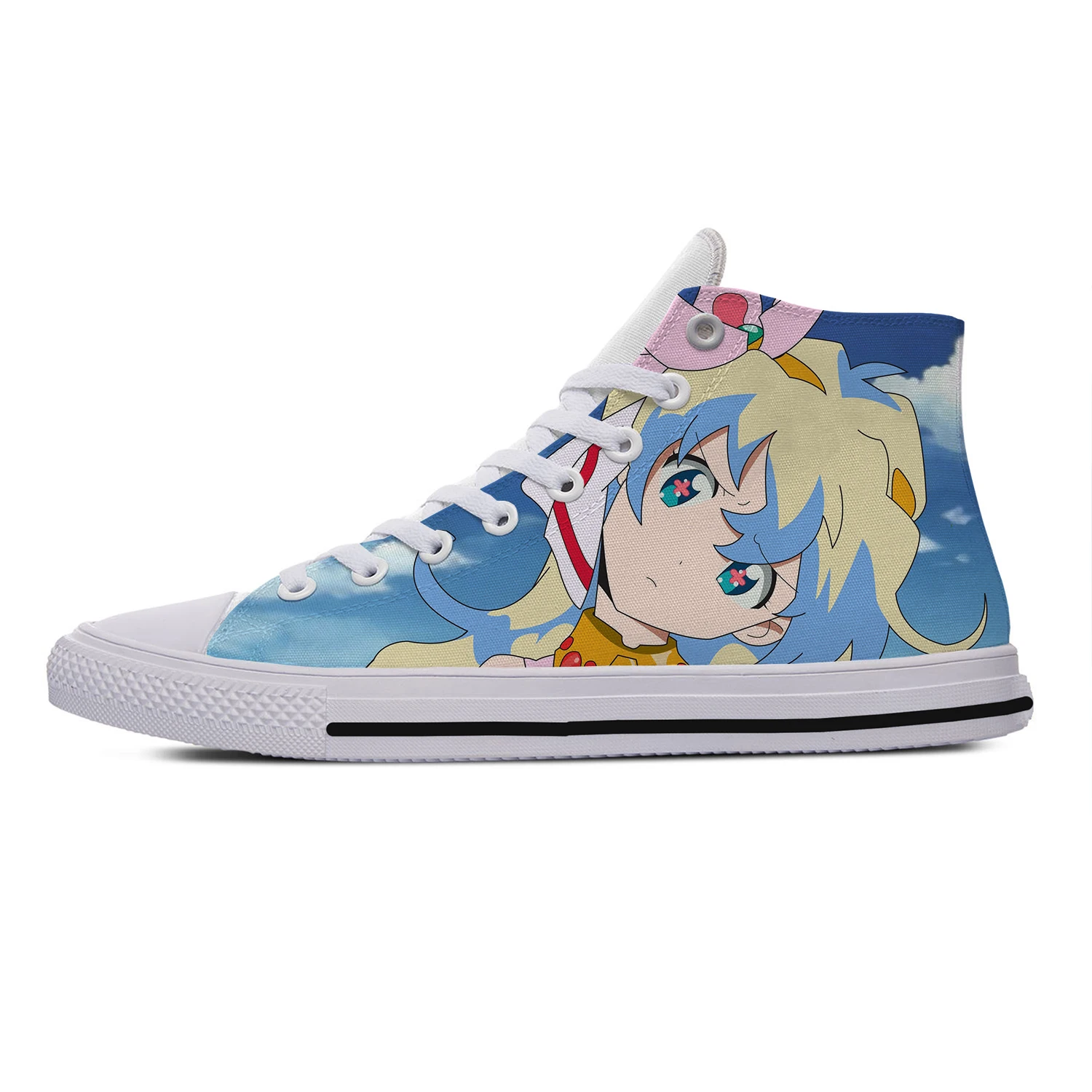 

Anime Gurren Lagann High Top Sneakers Mens Womens Teenager Fashion Casual Shoes Canvas Running Shoes 3D Print Lightweight shoe