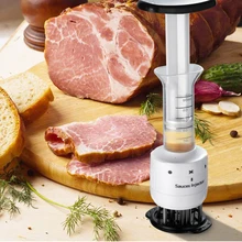 2 in 1 Meat Tenderizer & Marinade Injector Stainless Steel Needles Spice Syringe Barbecue Seasoning Sauce Injectors Kitchen Tool
2 in 1 Meat Tenderizer & Marinade Injector Stainless Steel Needles Spice Syringe Barbecue Seasoning Sauce Injectors Kitchen Tool