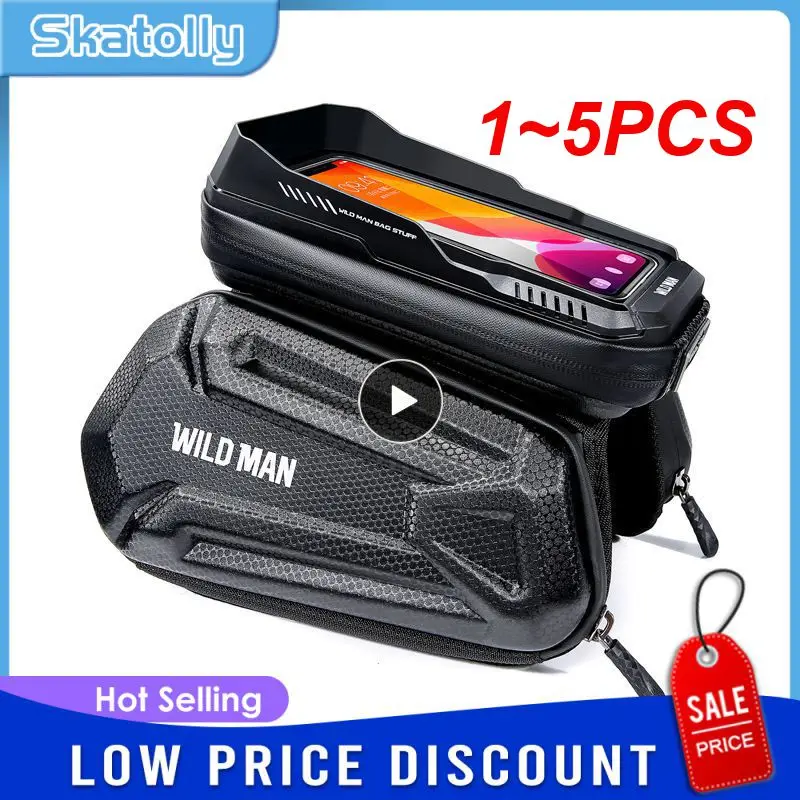 1~5PCS WILD MAN Bags Front Frame MTB Bike Bag Waterproof Touch Screen Top Tube Mobile Phone Bag For Cycling Accessories
1~5PCS WILD MAN Bags Front Frame MTB Bike Bag Waterproof Touch Screen Top Tube Mobile Phone Bag For Cycling Accessories