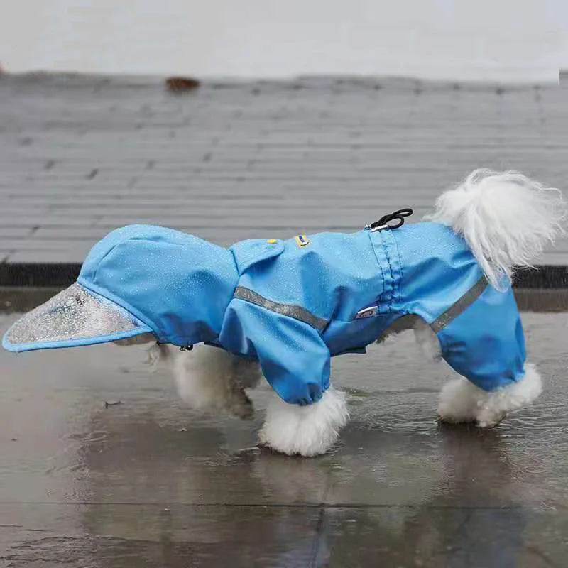 Dog Raincoat Jumpsuit Reflective Waterproof Pet Coat Clothes For Schnauzer Pug Welsh Corgi Husky Rain Dog Veneer Jacket Clothing
Dog Raincoat Jumpsuit Reflective Waterproof Pet Coat Clothes For Schnauzer Pug Welsh Corgi Husky Rain Dog Veneer Jacket Clothing