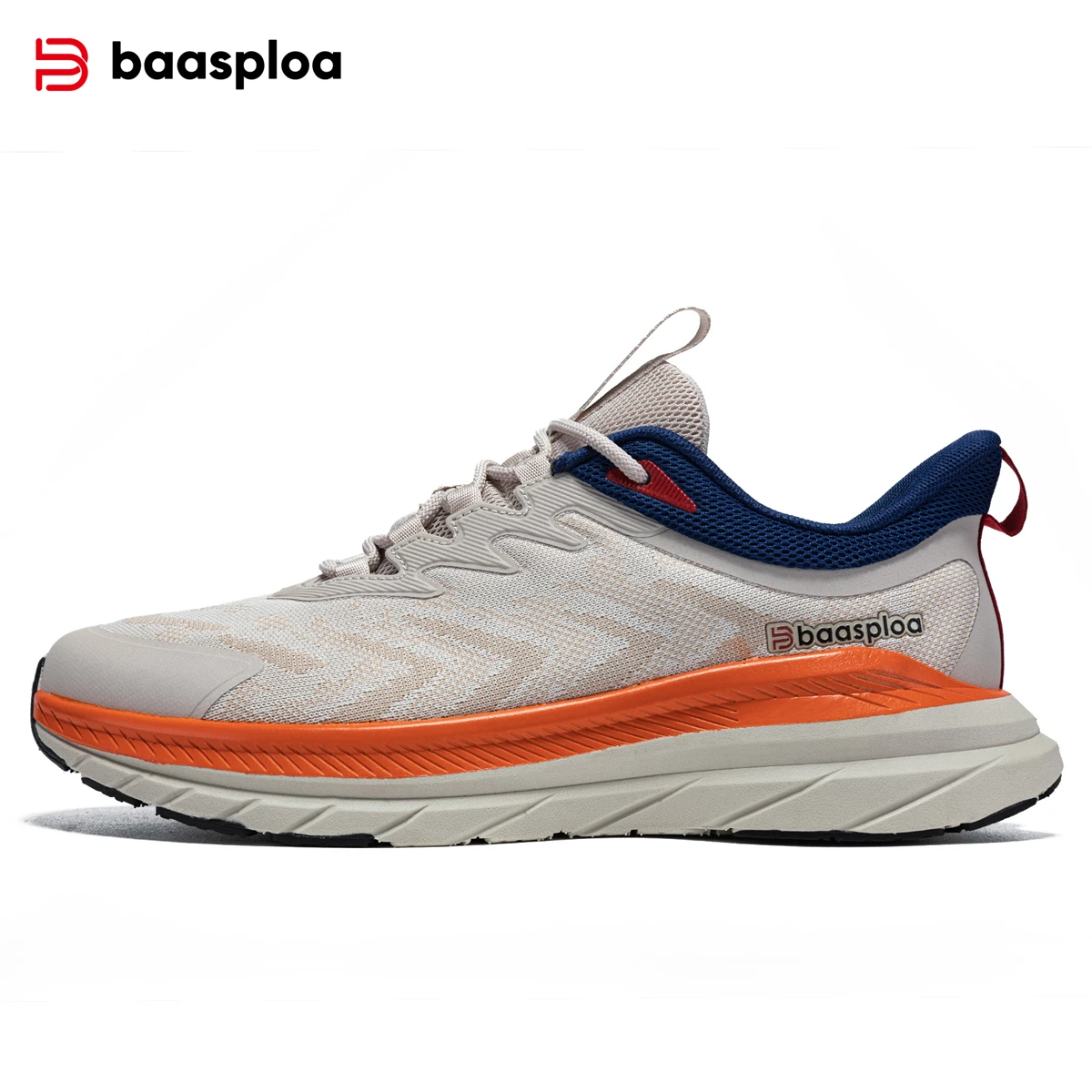 

Baasploa Running Shoes Men Lightweight Breathable Sport Shoes Men New Fashion Mesh Casual Sneakers Male Comfort Non-Slip