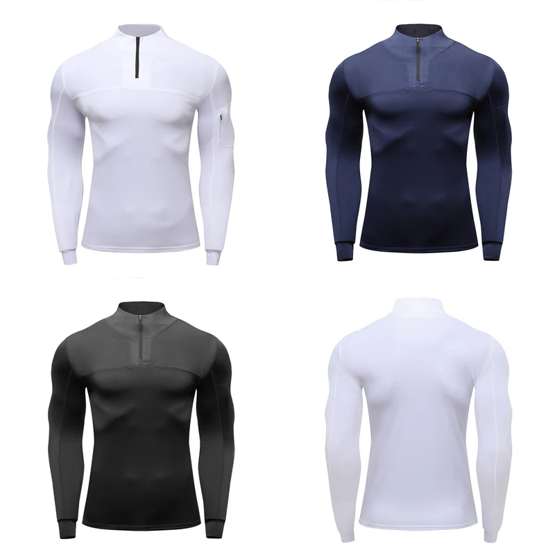 

Men's Sports Jacket Compression Shirt Fitness Sweater Bodybuilding Jersey Sportswear Running Jacket Quick Dry Gym Male