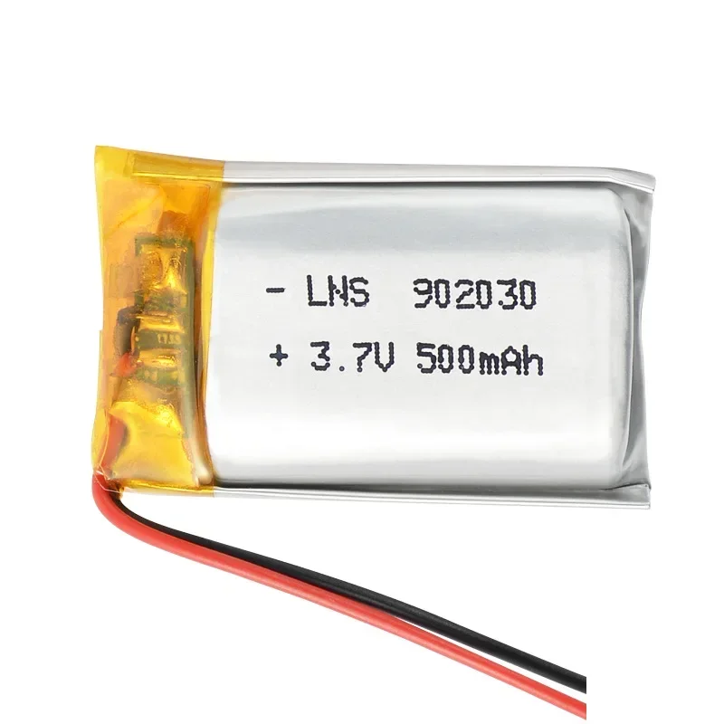 3.7V 500mAh 902030 092030 Lipo Polymer Lithium Rechargeable Li-ion Battery For GPS LED Light Toys Smart Watch Bluetooth Headset
3.7V 500mAh 902030 092030 Lipo Polymer Lithium Rechargeable Li-ion Battery For GPS LED Light Toys Smart Watch Bluetooth Headset