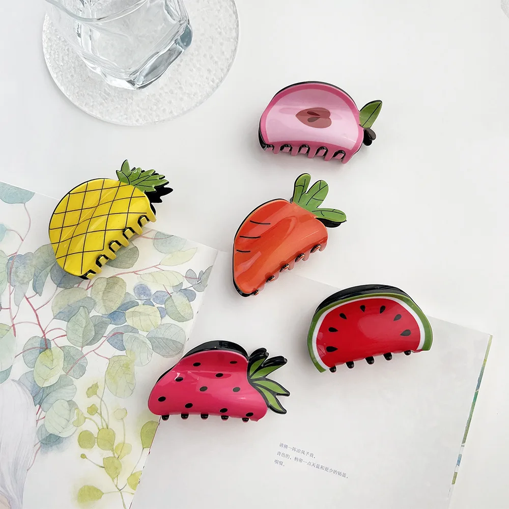2024 Cute Girl Fresh Fruit Hair Clip Dopamine Sweet Style Grab Clip Pure Fashion Shark Clip Beautiful Accessories
2024 Cute Girl Fresh Fruit Hair Clip Dopamine Sweet Style Grab Clip Pure Fashion Shark Clip Beautiful Accessories