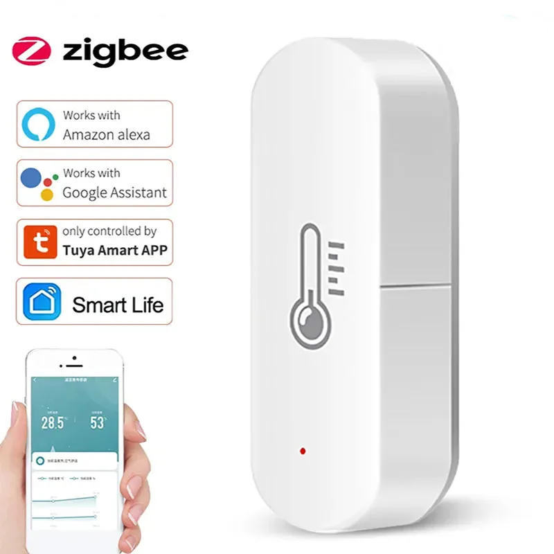 QCTOG Smart Home Temperature And Humidity Sensor Battery Powered Tuya ZigBee Smart Home Security Work With Alexa Google Home
QCTOG Smart Home Temperature And Humidity Sensor Battery Powered Tuya ZigBee Smart Home Security Work With Alexa Google Home