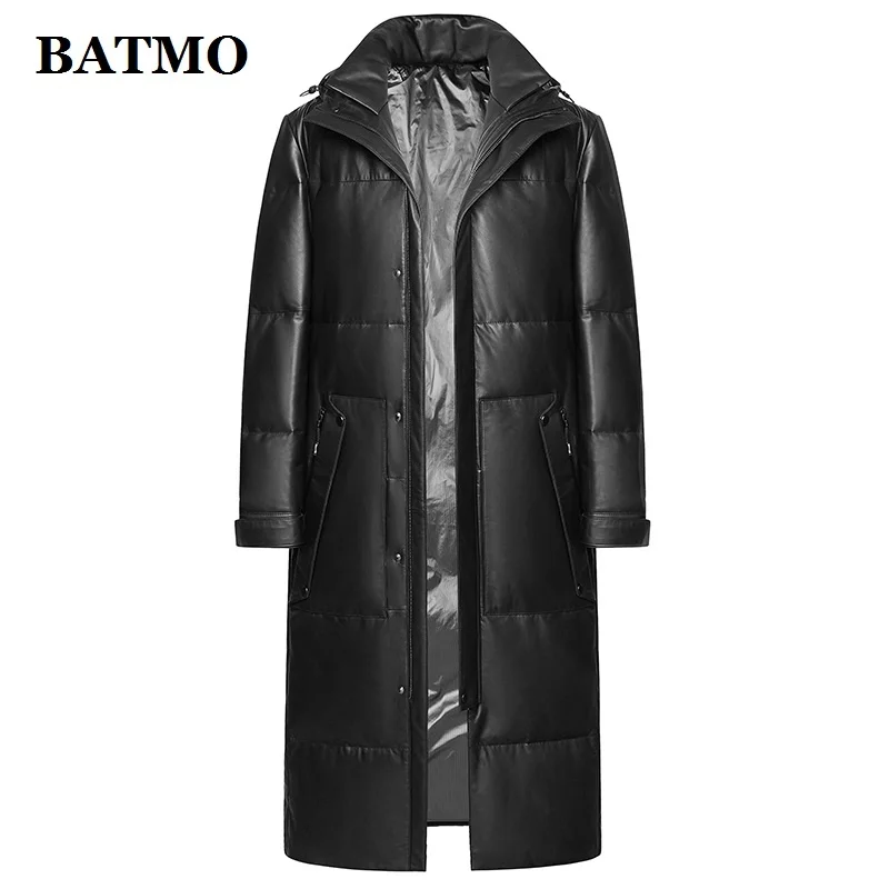 2024 new arrival winter 90% white Goose down hooded jackets men,natural real leather X-long coat ,size M-4XL YP22027 
2024 new arrival winter 90% white Goose down hooded jackets men,natural real leather X-long coat ,size M-4XL YP22027